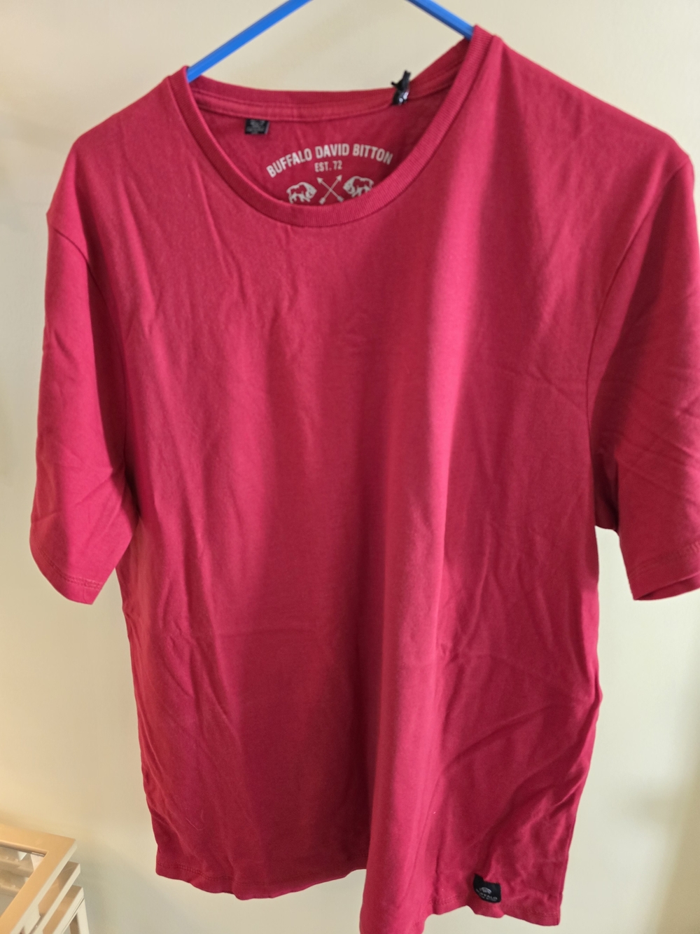 Buffalo David Bitton Red Crew Neck Tee